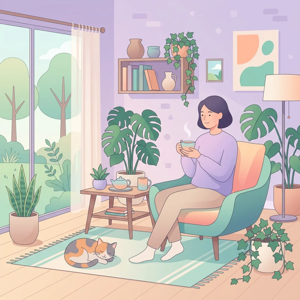 Illustratie van een prikkelarme en gestructureerde datingomgeving voor mensen met autisme en ADHD